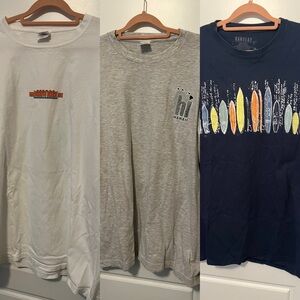 Hawaii Tourist Tshirts Men’s 2XL Long Sleeve Short Sleeve Tshirts Lot Of 3